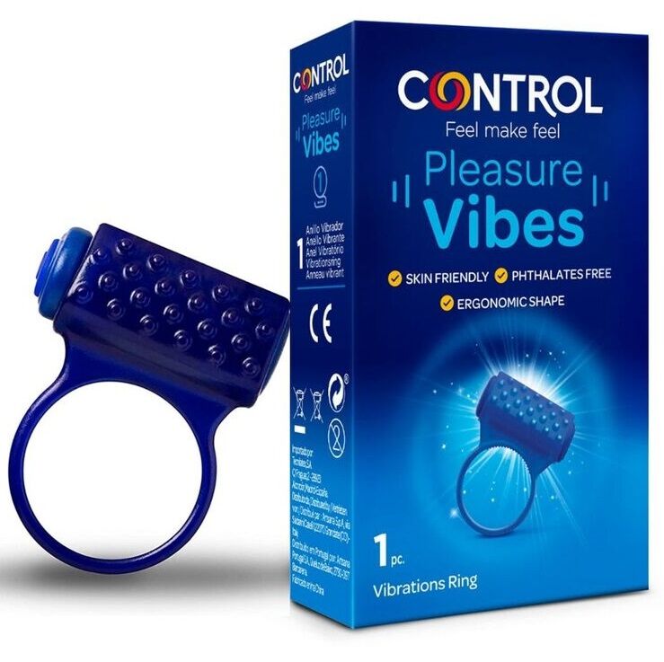 Vibrační erekční kroužek Control Pleasure Vibes