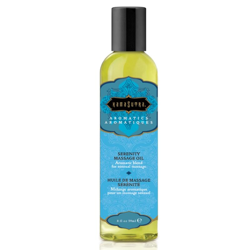 Masážní olej KamaSutra Serenity s majoránkou, gerániem a levandulí, 59 ml