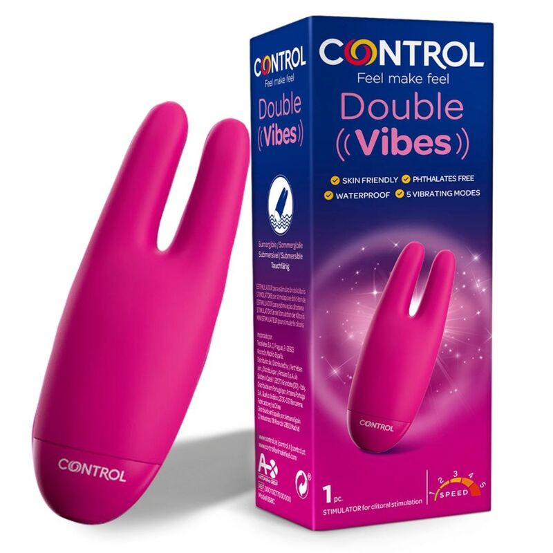 CONTROL TOYS Double Vibes mini vibrátor se dvěma vibračními hlavicemi