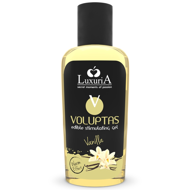 Intimateline Luxuria Voluptas jedlý masážní gel s vanilkovou příchutí, 100 ml