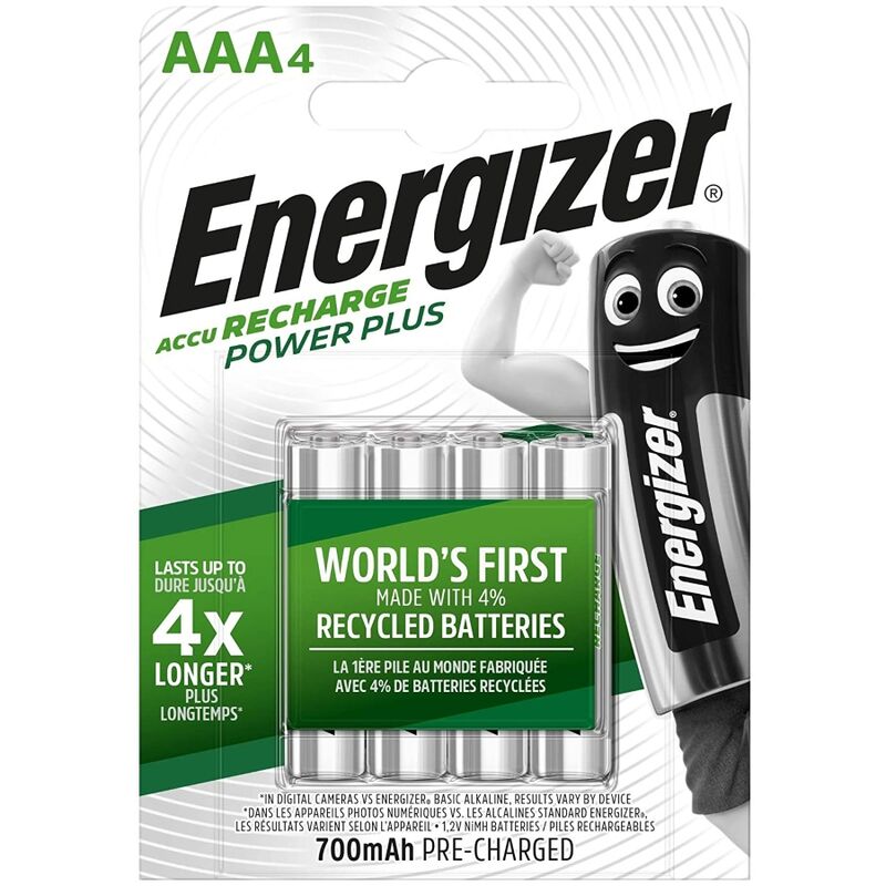 Dobíjecí AAA akumulátory 700 mAh, až 1000 nabíjecích cyklů, dlouhá životnost ENERGIZER