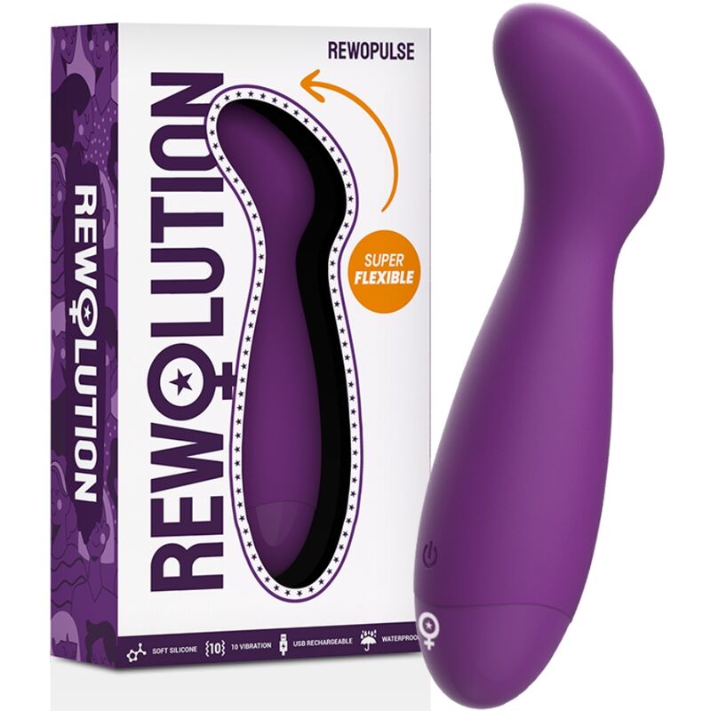 Flexibilní vibrátor na klitoris REWOLUTION REWOPULSE