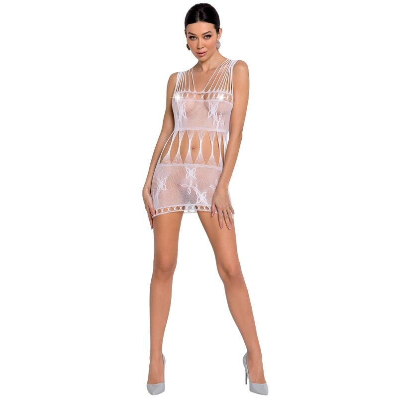PASSION WOMAN BS090 síťované body, bílé