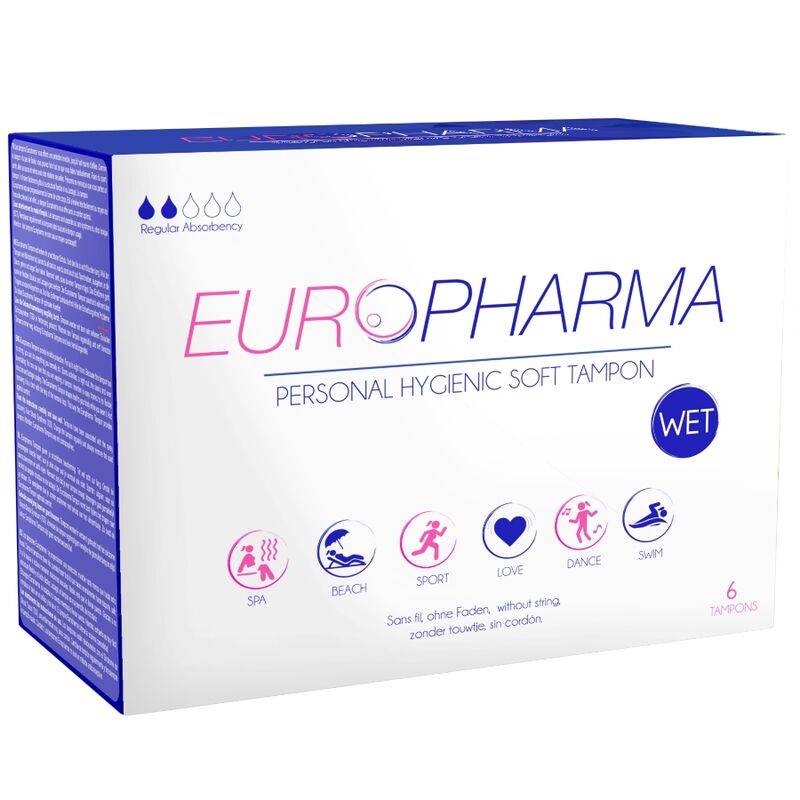 Europharma Action tampony z polyvinylové pěny, 6 kusů