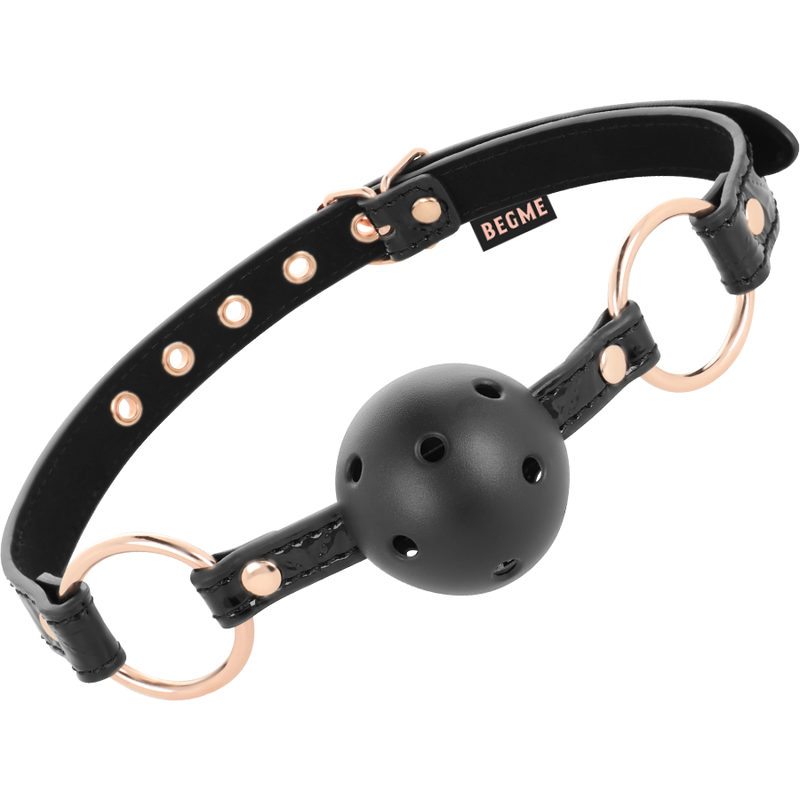 BEGME Black Edition roubík s koulí z veganské kůže