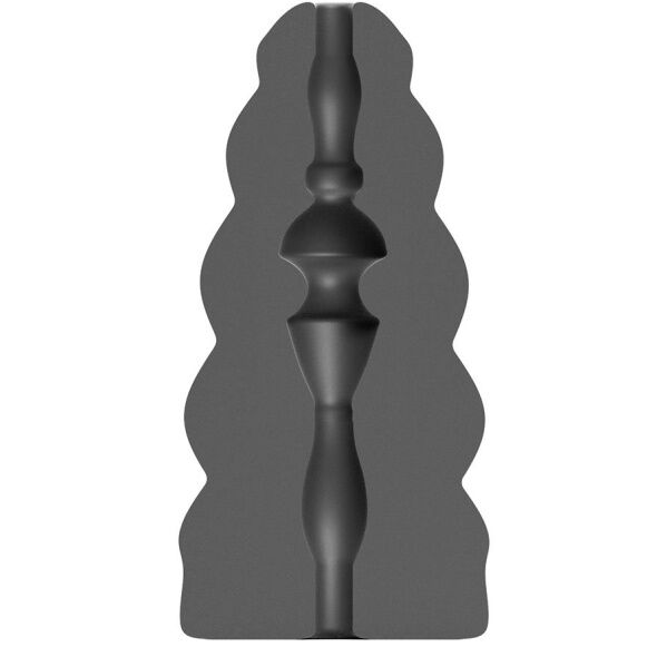Masturbátor ALL BLACK Flick s texturovaným vnitřkem