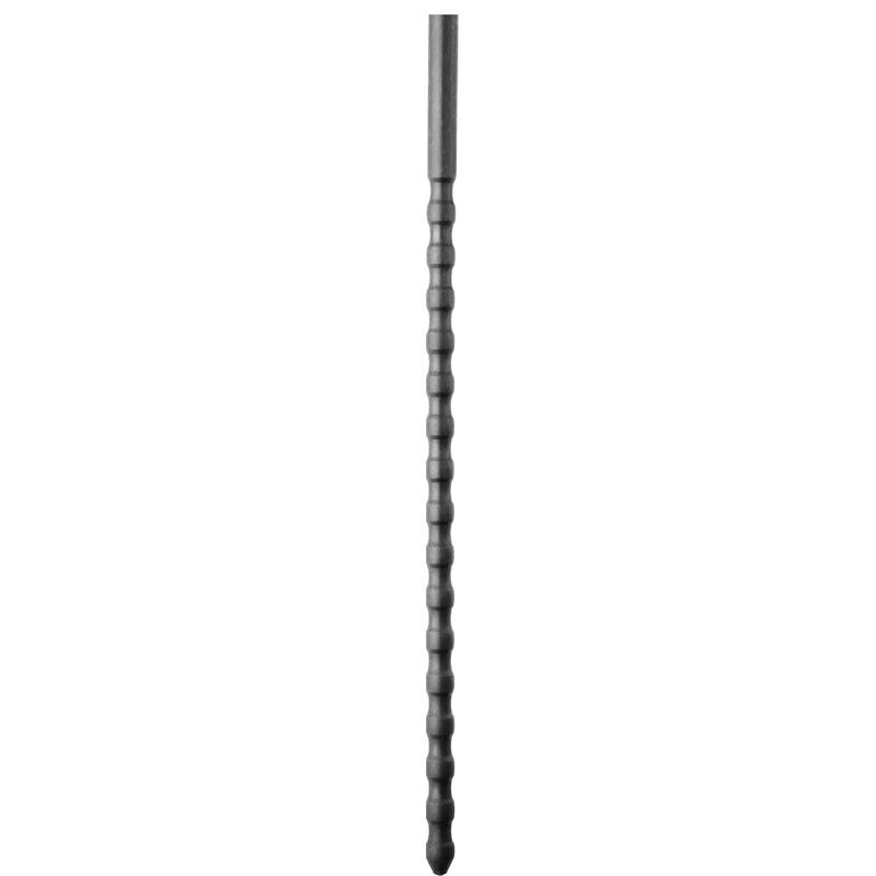 ALL BLACK silikonová uretrální sonda, 24 cm, 6 mm