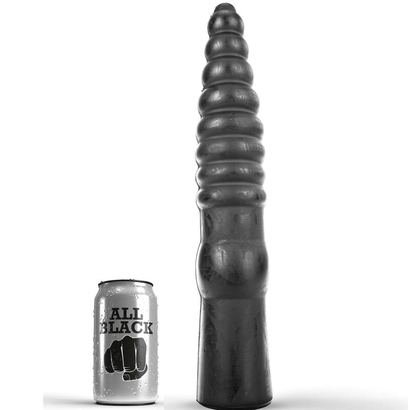 Anální dildo ALL BLACK 33 cm