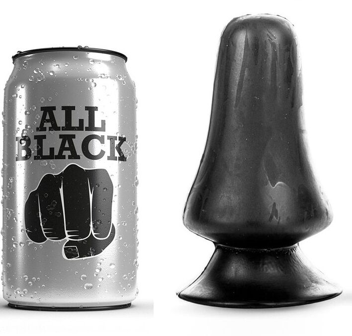 ALL BLACK anální kolík, 12 cm
