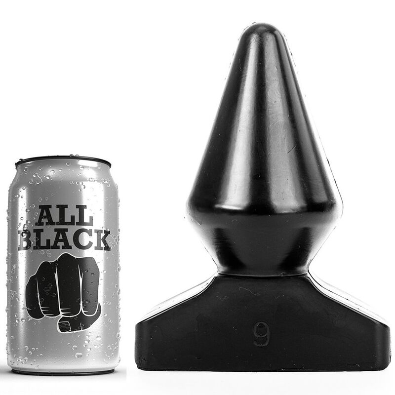 ALL BLACK anální kolík, 18,5 cm