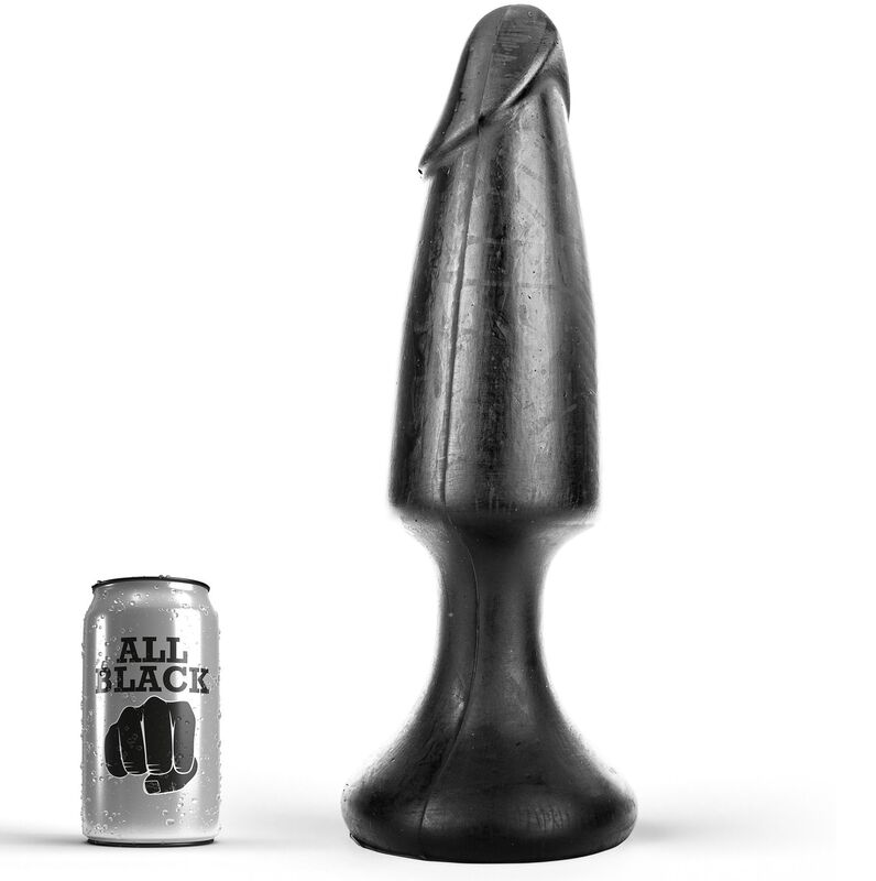 Anální kolík ALL BLACK z PVC, 35 cm