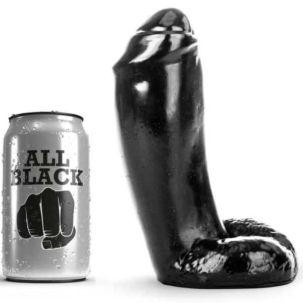 Realistický dildo ALL BLACK