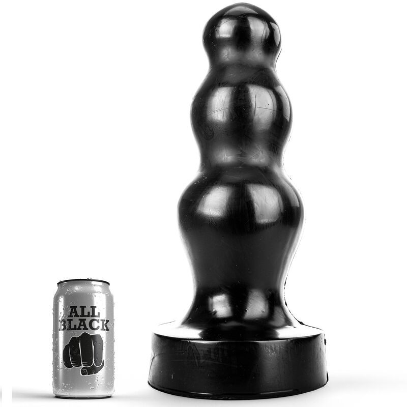 ALL BLACK Big anální kolík z PVC, 38 cm