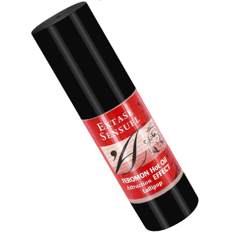 Masážní olej Extase Sensual s hřejivým účinkem a příchutí lízátka, 30 ml