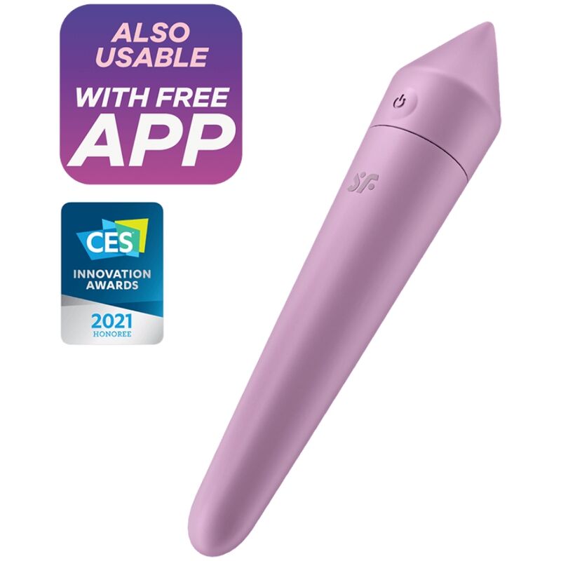 Satisfyer Ultra Power Bullet 8 vibrátor ovládaný aplikací, šeříkový