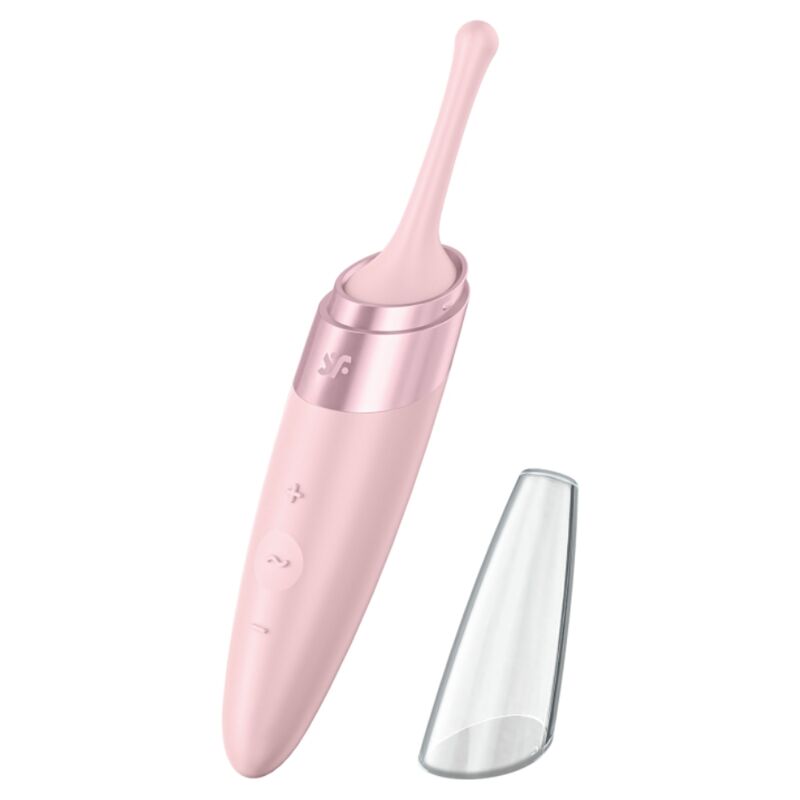 Klitorální vibrátor Satisfyer Twirling Delight, růžový