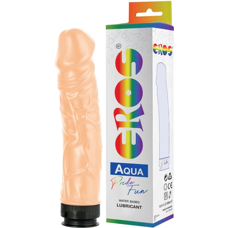 Dildo PRIDE Eros Aqua s 300 ml lubrikačního gelu