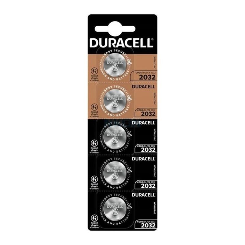 Knoflíková lithiová baterie CR2032 3 V s dlouhou výdrží pro hodinky a elektroniku Duracell