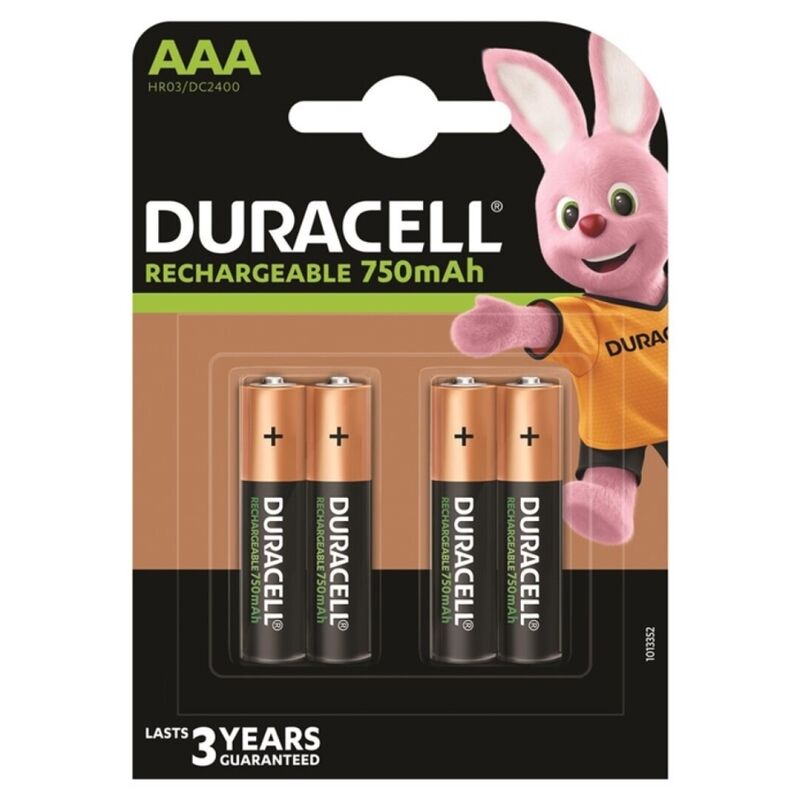 Dobíjecí AAA NiMH baterie 750 mAh pro dálkové ovladače a hračky | DURACELL