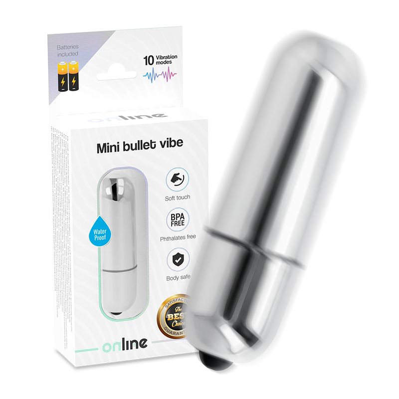 ONLINE Mini Bullet Vibe Silver vibrátor na klitoris