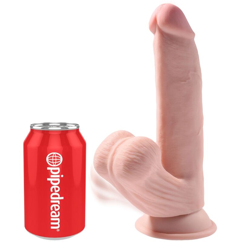 KING COCK PLUS dildo s trojitou hustotou a přísavkou, 24,5 cm