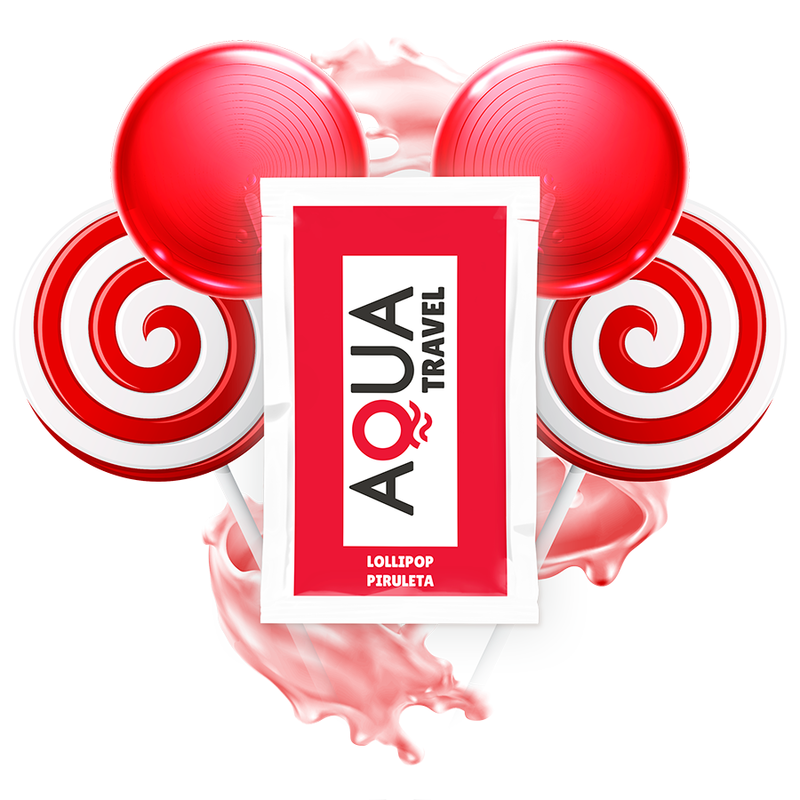 AQUA TRAVEL lubrikační gel s příchutí lízátka, 6 ml