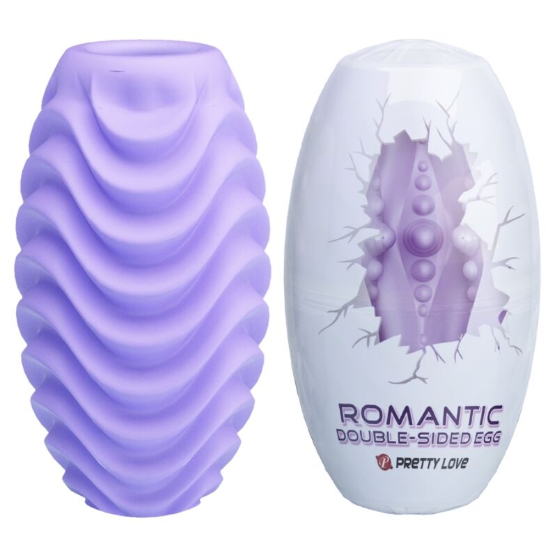 Masturbátor Pretty Love s oboustranným designem, šeříkový