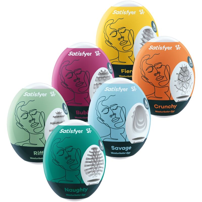 Satisfyer Eggs, sada masturbačních vajíček, 6 kusů