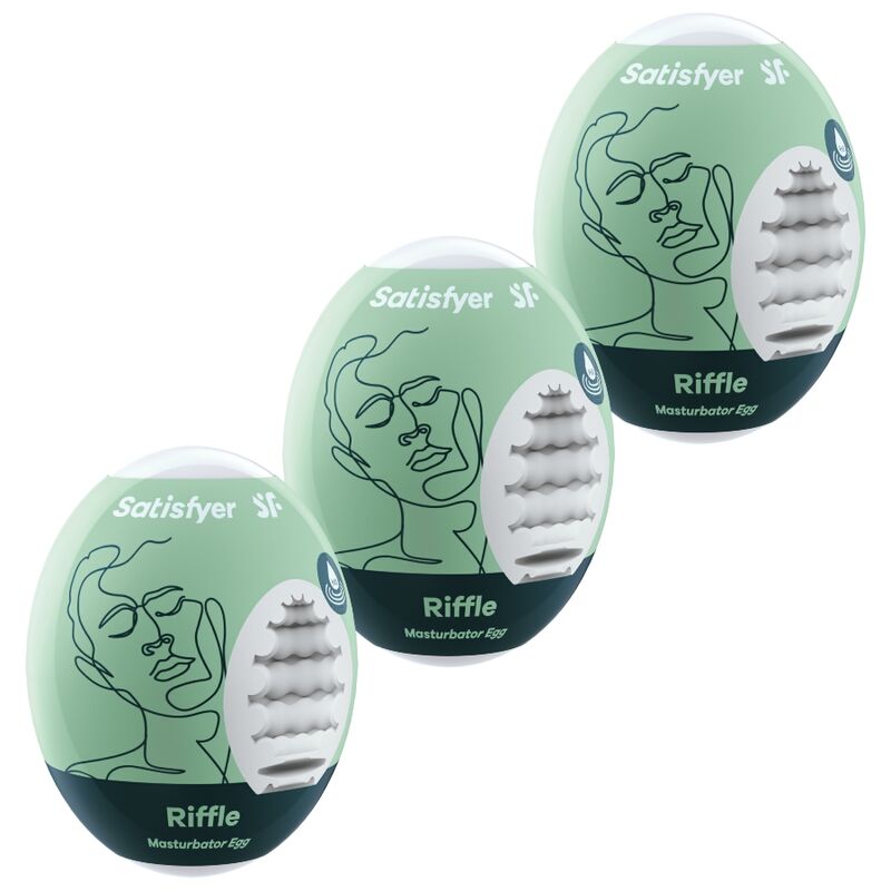 Satisfyer Riffle: tři masturbační vajíčka pro muže