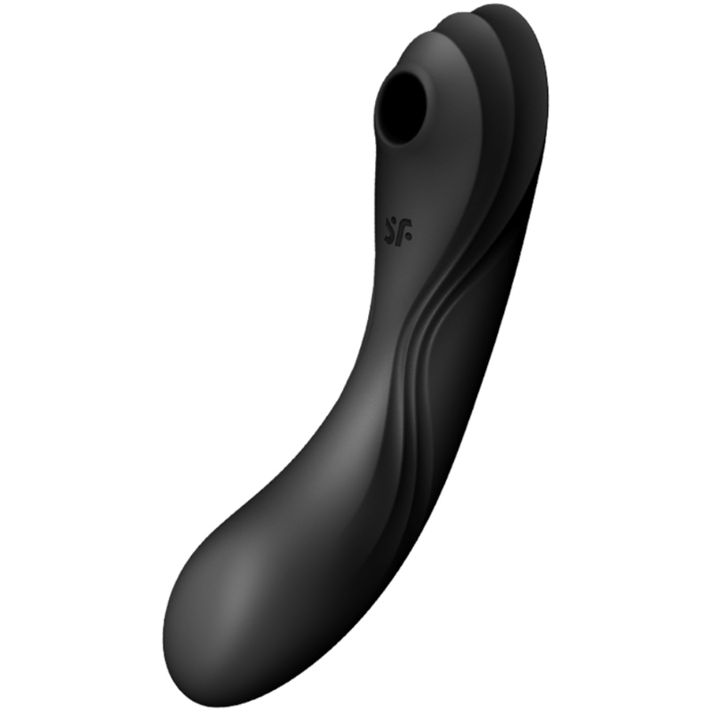 Tlakový vibrátor Satisfyer Curvy Trinity 4, černý