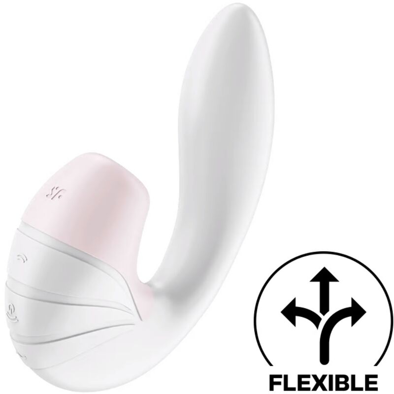 Vibrátor na klitoris a bod G se vzduchovými pulzy, silikonový, voděodolný SATISFYER