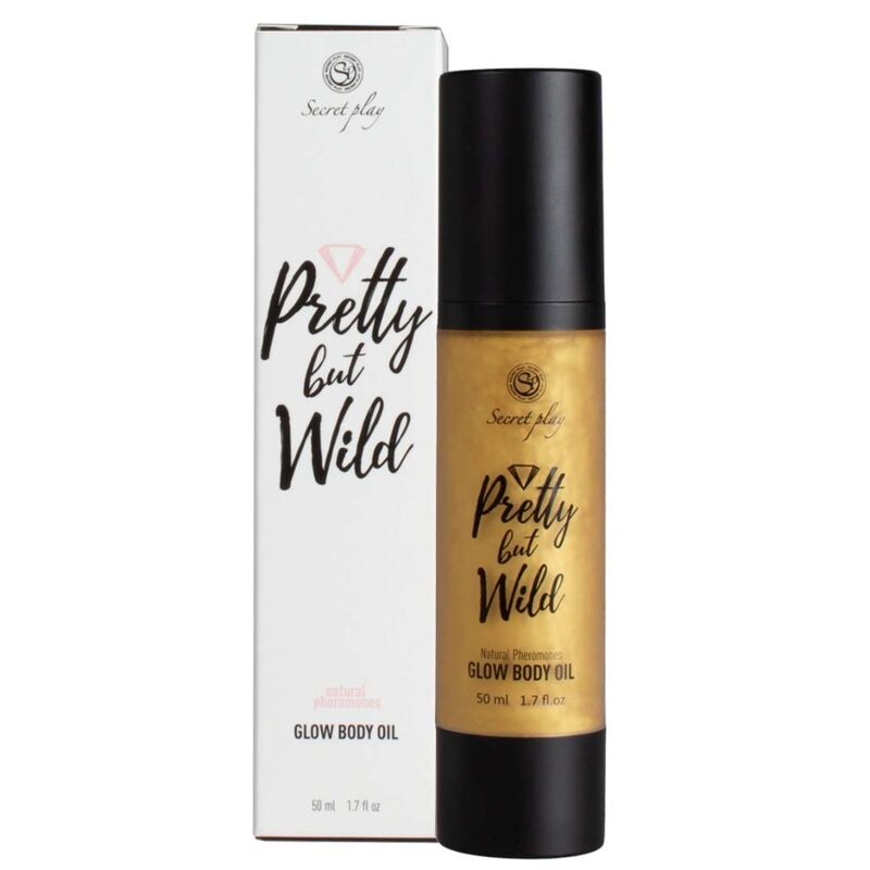 Secretplay Pretty But Wild Glow Body Oil 50 ml, tělový olej se zlatým třpytem