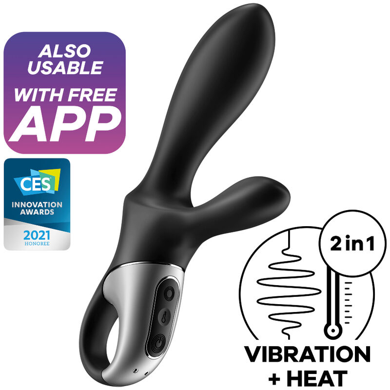 Satisfyer Heat Climax+ vibrátor ovládaný aplikací pro anální stimulaci