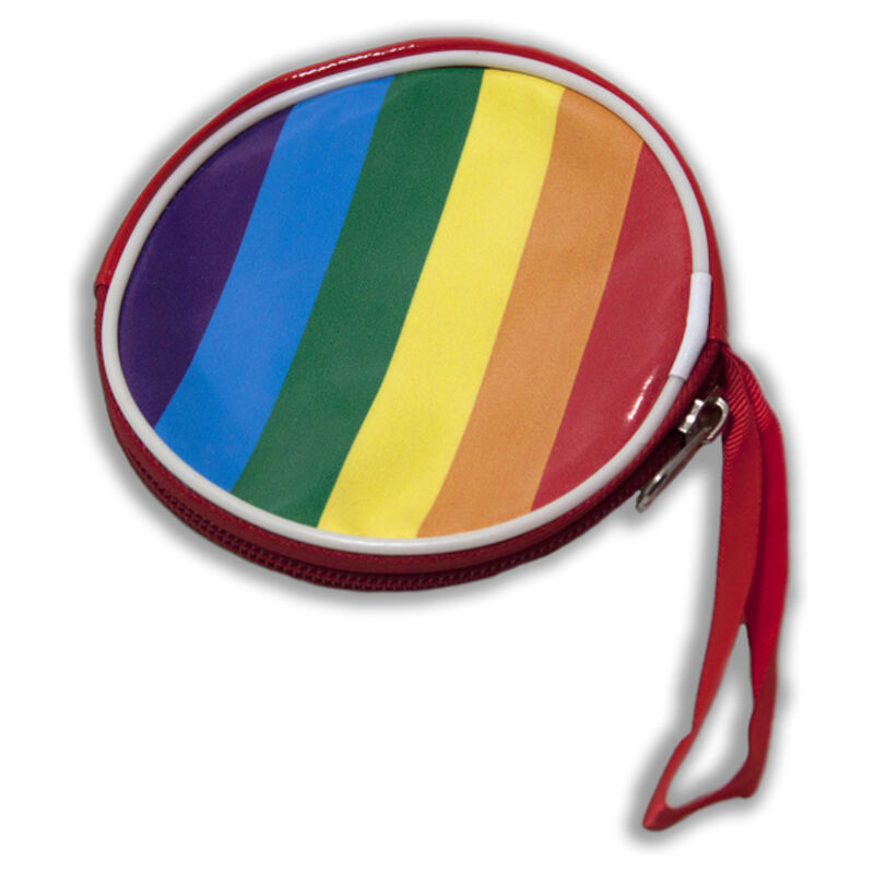 Kulatá peněženka PRIDE s duhovou vlajkou