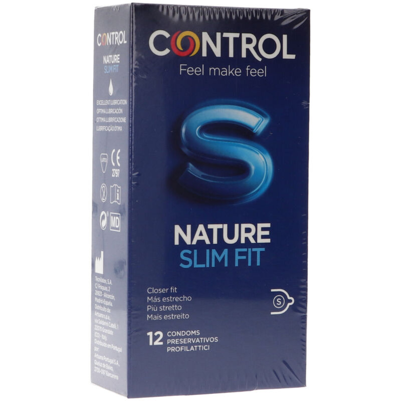 Tenké kondomy Control Nature Slim Fit, 12 kusů
