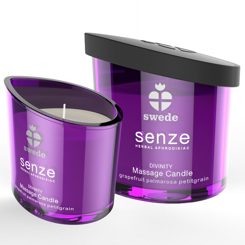 Masážní svíčka SWEDE Senze Divinity s grapefruitem, palmarosou a petitgrainem