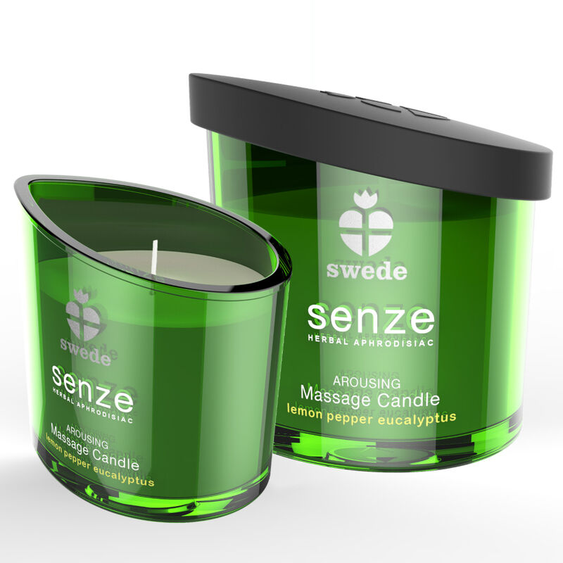 Masážní svíčka Swede Senze s vůní citronu, pepře a eukalyptu