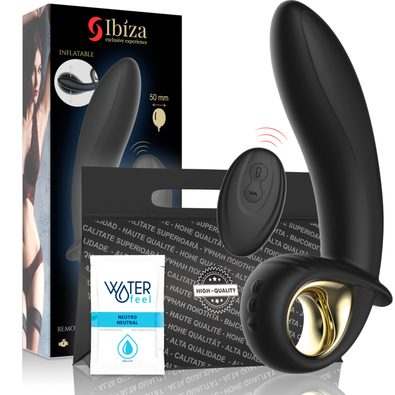 Ibiza Výkonný Nafukovací Anální A Vaginální Vibrátor S Dálkovým Ovládáním