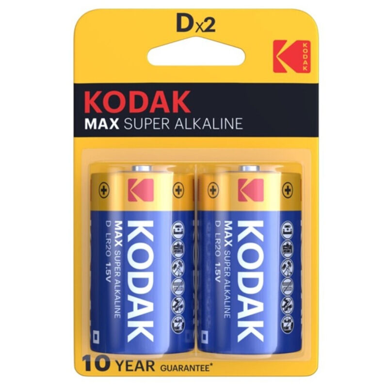 Alkalická baterie D LR20 1,5 V s dlouhou výdrží pro svítilny a hračky KODAK