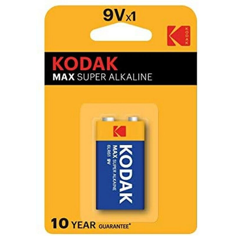 Alkalická baterie 9 V LR61 s vysokým napětím pro zařízení a senzory KODAK