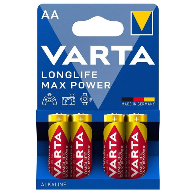 Baterie AA LR6, balení 4 ks, vysoká kapacita, dlouhá životnost a spolehlivost VARTA