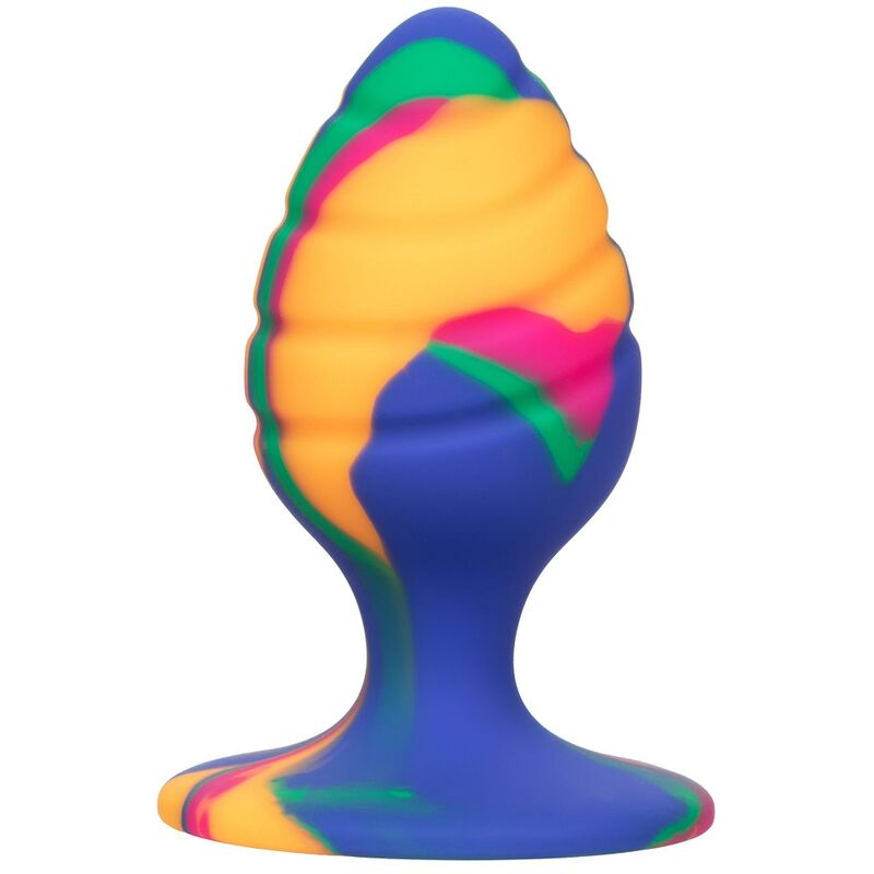 CalExotics Cheeky Medium Swirl silikonový anální kolík