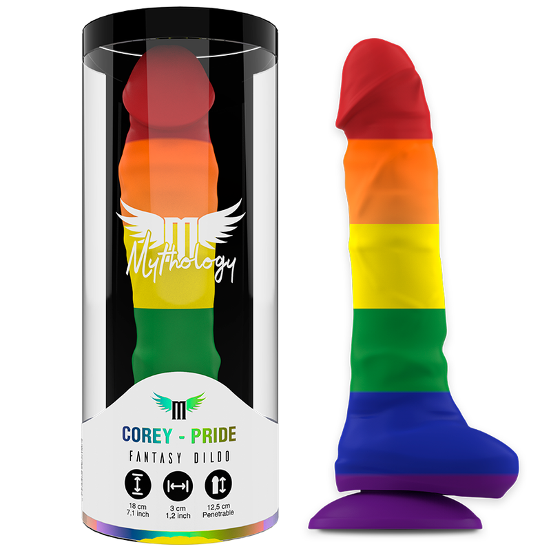 MYTHOLOGY Corey Pride dildo M bez vibrací