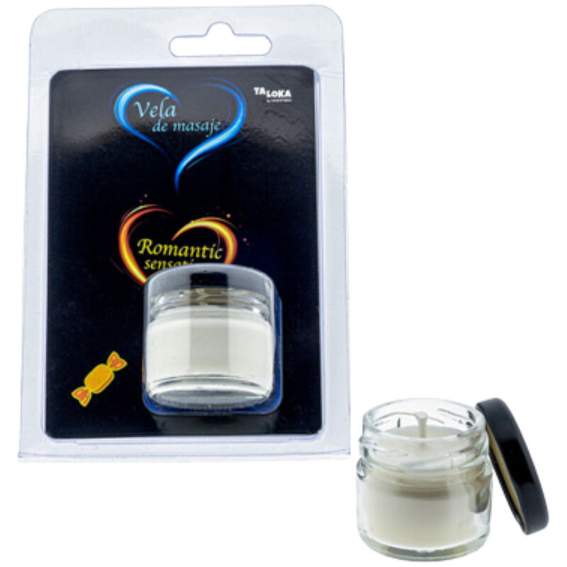 TALOKA masážní svíčka s vůní karamelu, 30 ml