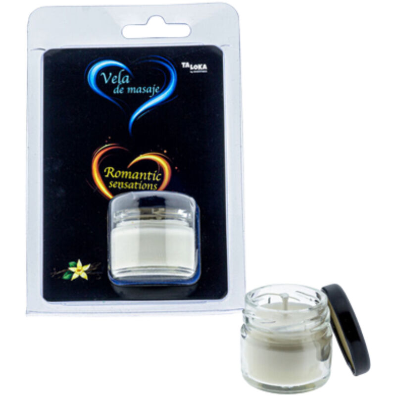 TALOKA masážní svíčka s vůní vanilky, 30 ml