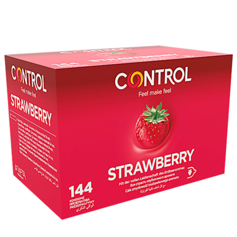 Kondomy Control Adapta s jahodovou vůní, 144 kusů