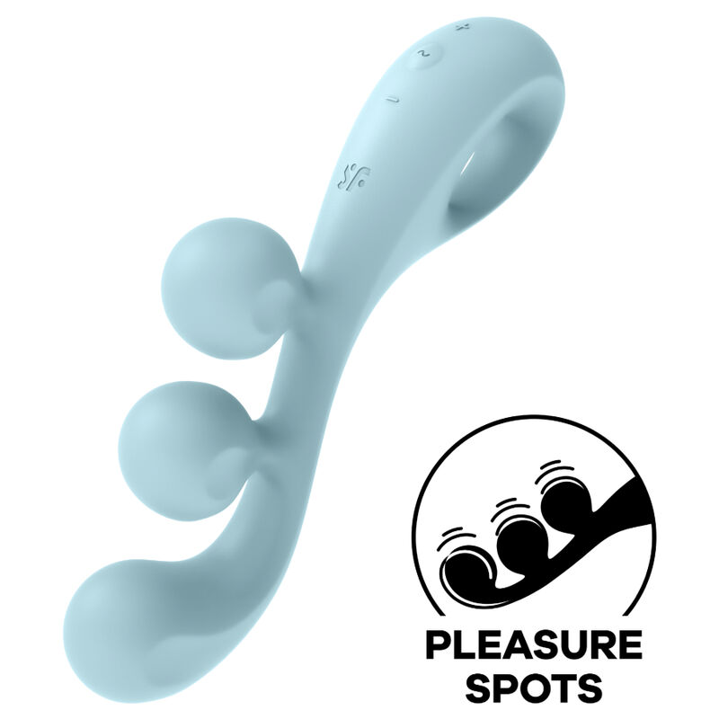 Vibrátor Satisfyer Tri Ball 2, modrý