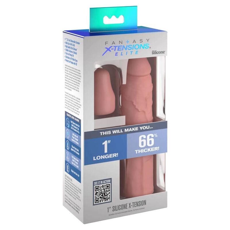 Návlek na penis Fantasy X-Tensions s odnímatelným prodloužením