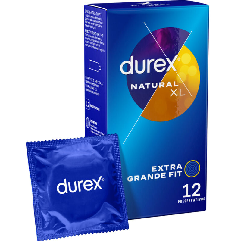 Velké kondomy Durex Natural XL, 12 kusů
