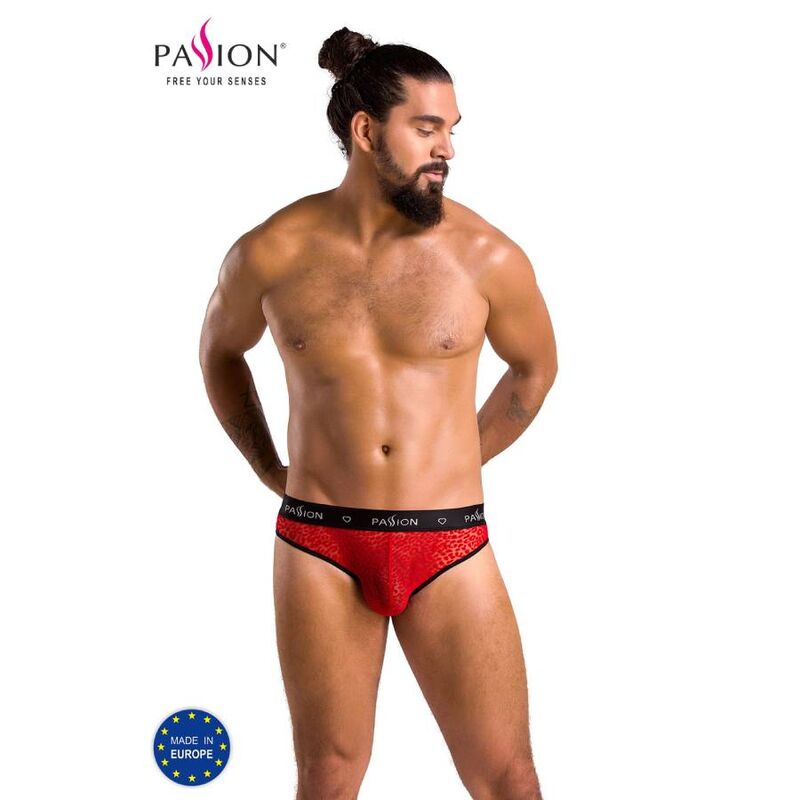 Pánské slipy PASSION MEN 031, červené, velikost S/M
